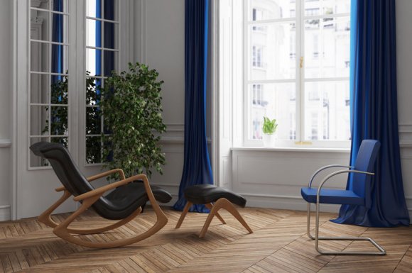 Société professionnelle pour la pose et l'installation de parquet stratifié dans un salon à Pézenas